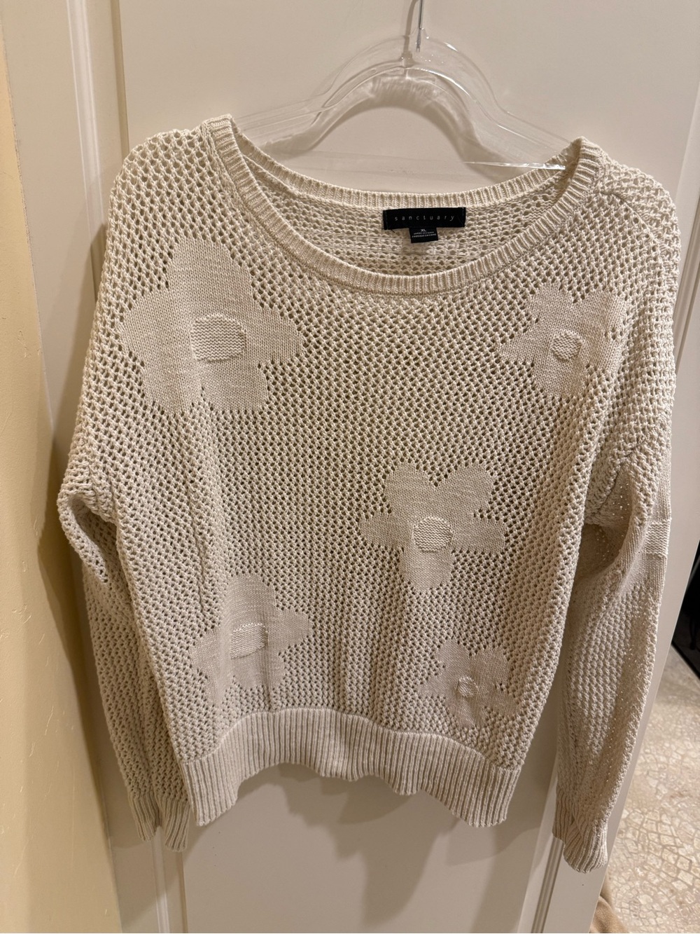 Sanctuary Floral Open Knit
Sweater Size XL